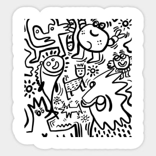 jungle party Sticker